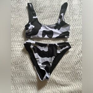 Cow print bikini
